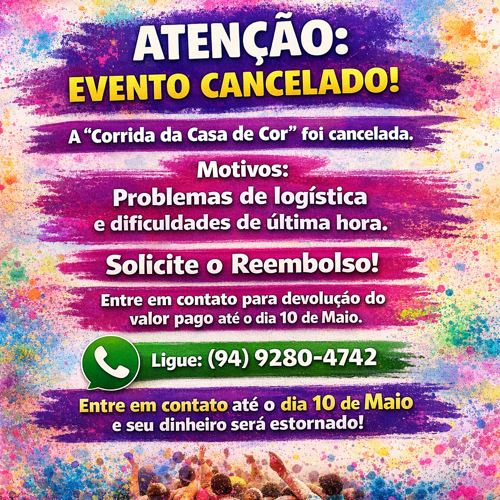 CASA & COR MARATONA — 5KM 🏃‍♂️🏃‍♀️🎨